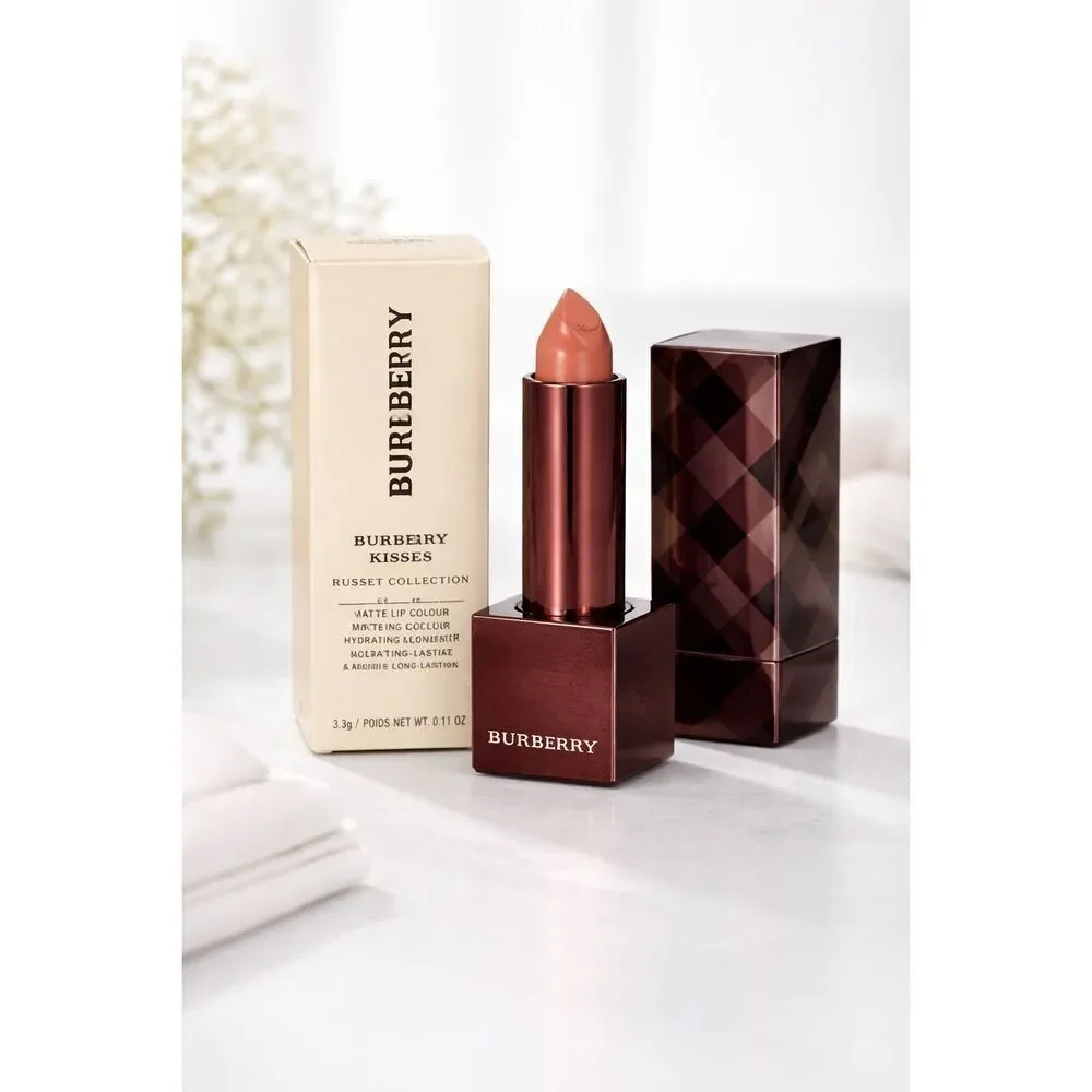 Burberry Kisses Matte Lipstick 09 Chestnut Nude Full Size NEW Russet Collection